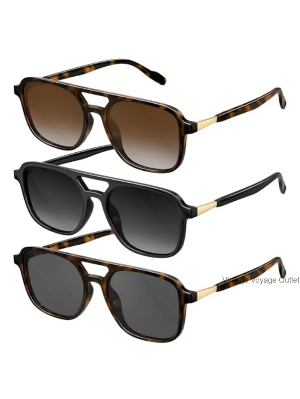 Retro Aviator Sunglasses Polarized UV Protection for Women Men